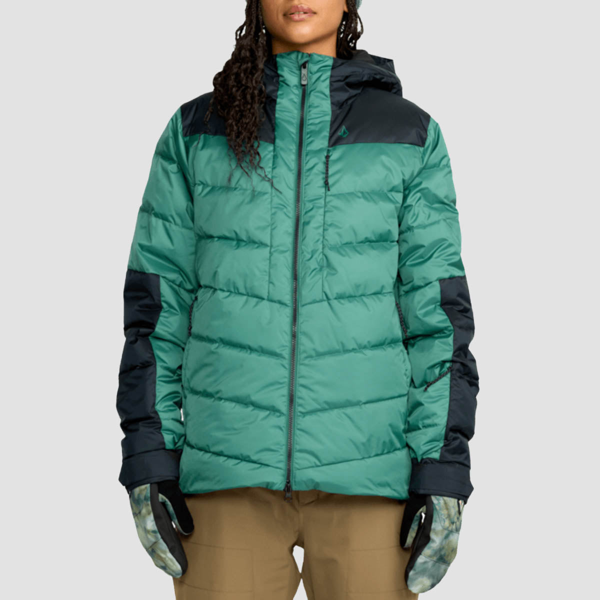 Volcom Estes Puff 10K Snow Jacket Spruce Green - Womens
