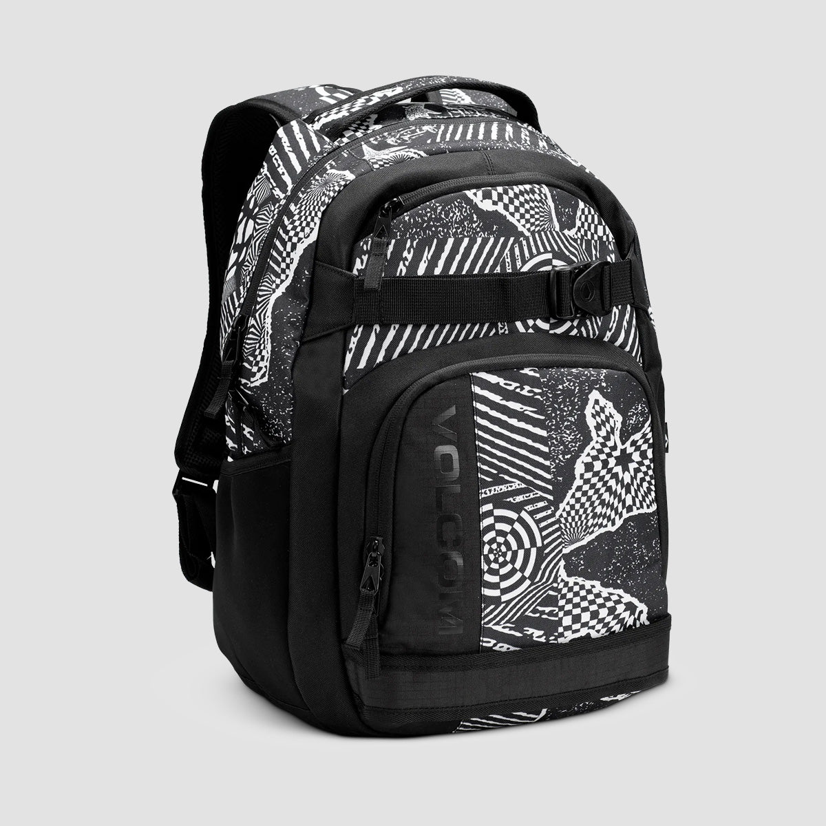 Volcom Everstone Skate 23L Backpack Black White