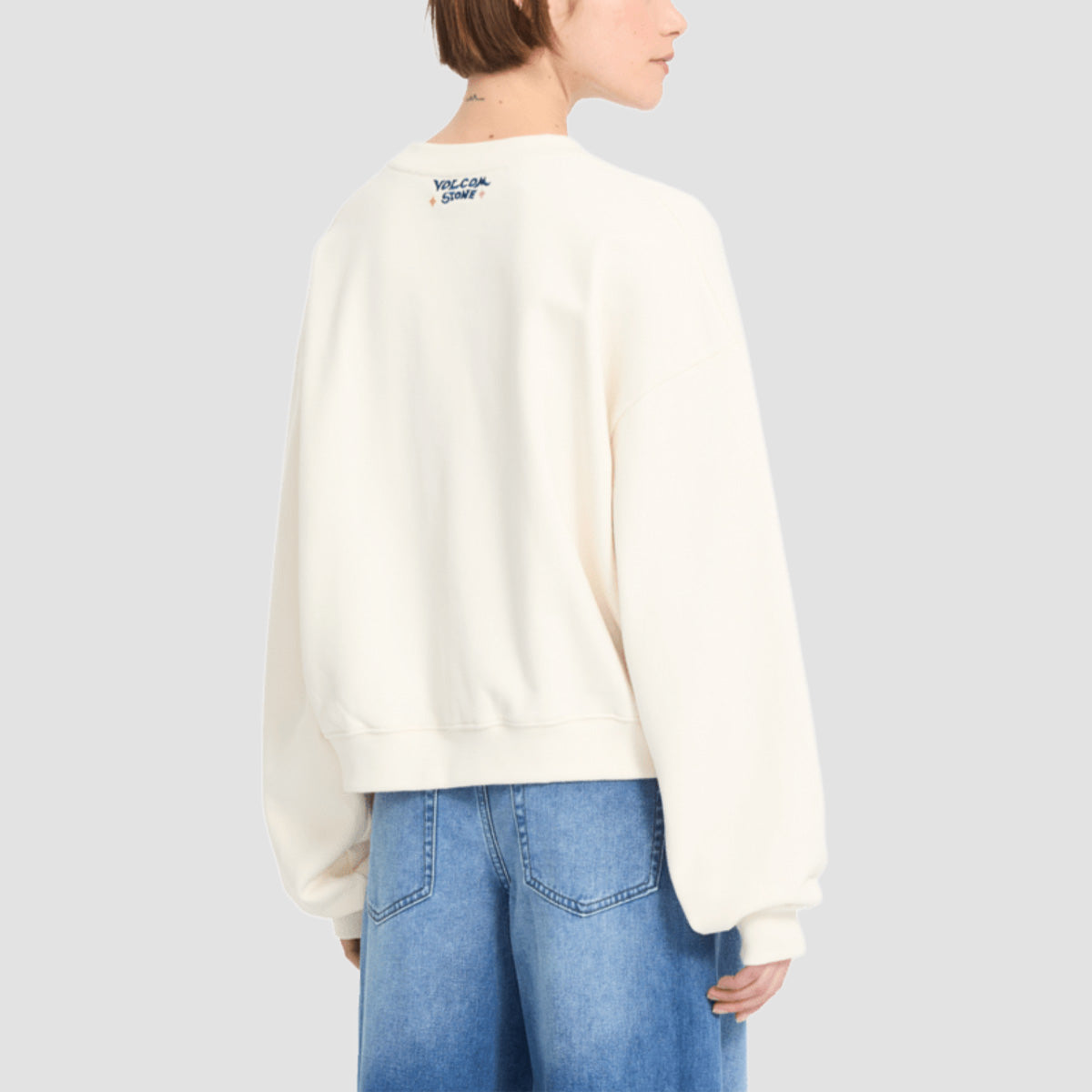 Volcom FA Bruno Lucas Crew Sweatshirt Off White - Womens