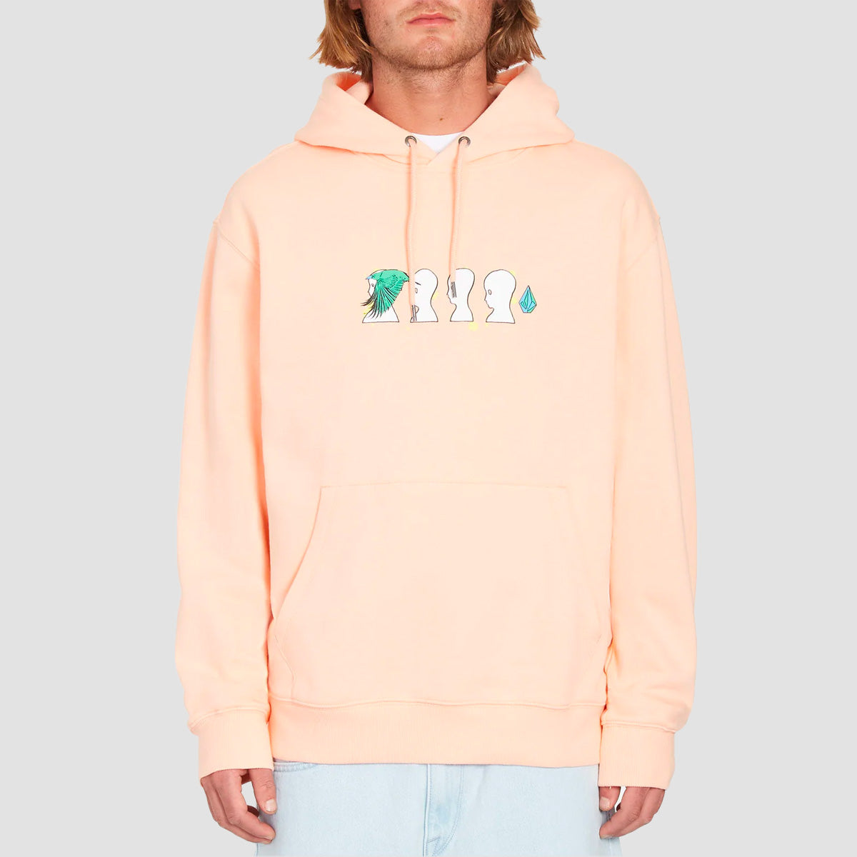 Volcom FA Ed Merlin Murray Pullover Hoodie Peach Bud