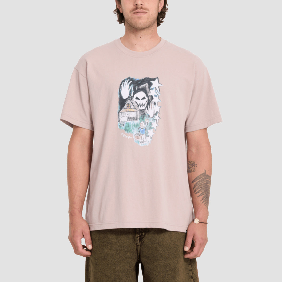 Volcom FA Issam Auptel LSE T-Shirt Bark Brown