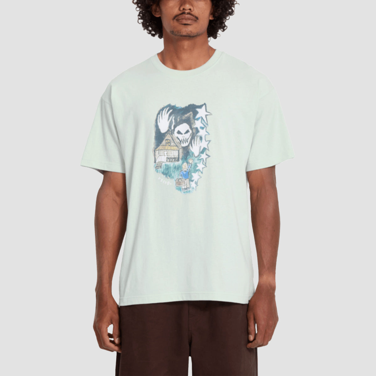 Volcom FA Issam Auptel LSE T-Shirt Pale Aqua
