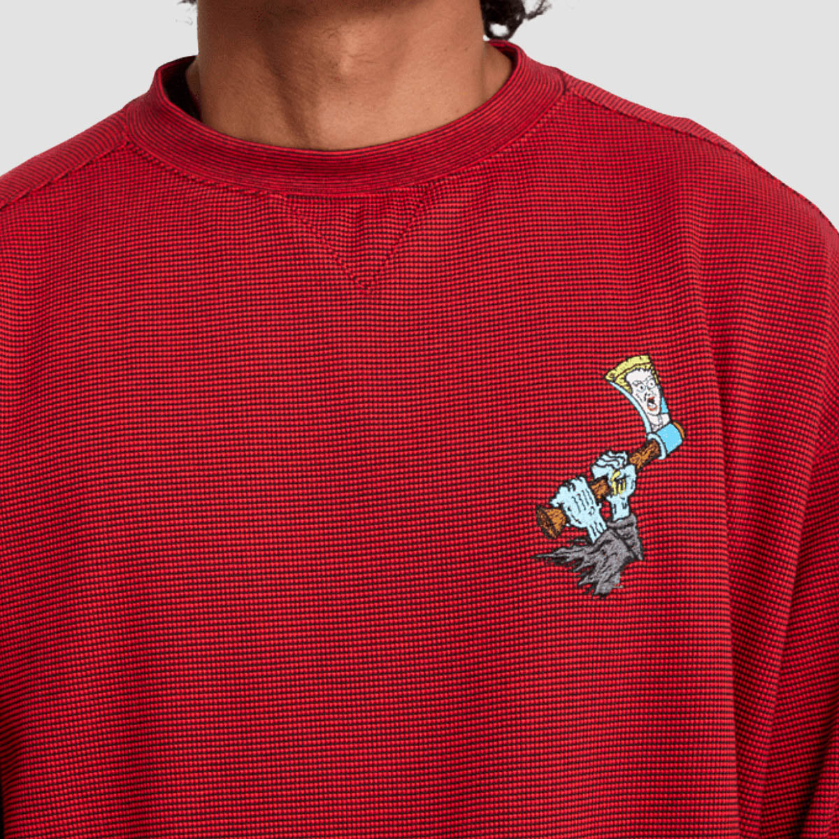 Volcom FA JJ Villard Crew Sweatshirt Lifeguard Red