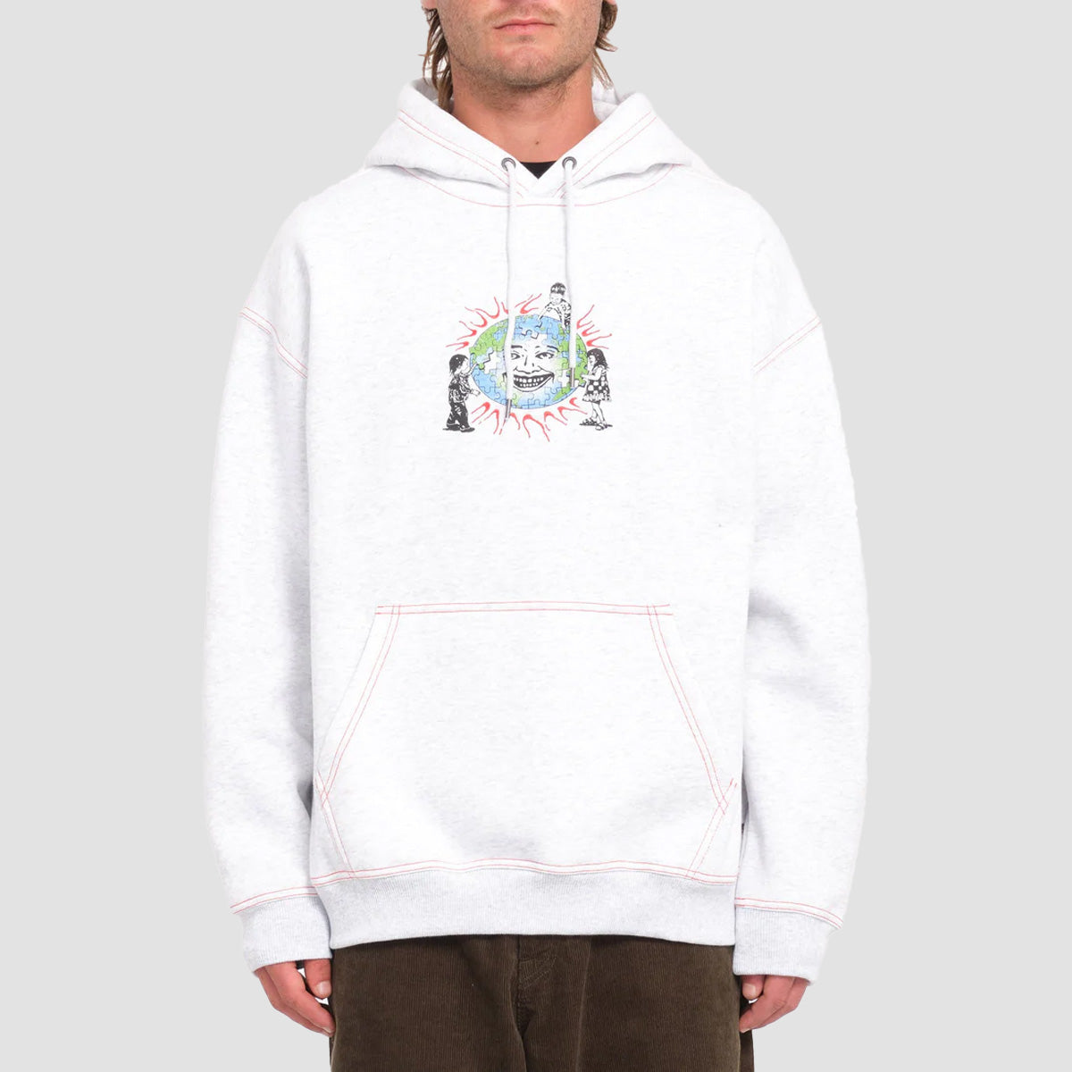 Volcom FA Keutchi 1 Pullover Hoodie Bone Heather