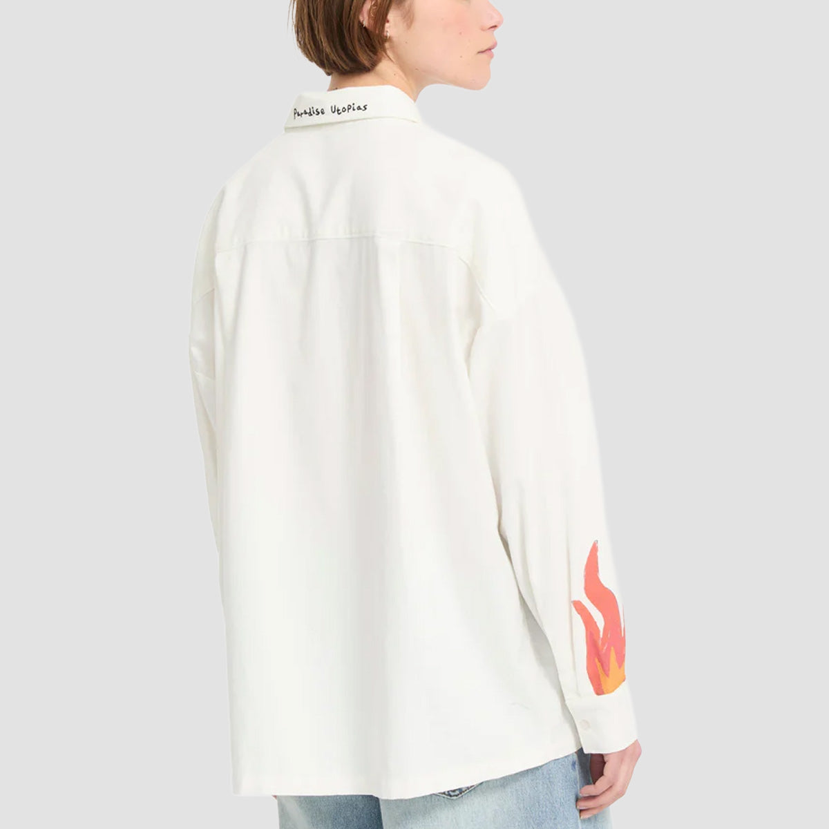 Volcom FA Mickey Mason Longsleeve Shirt Off White - Womens