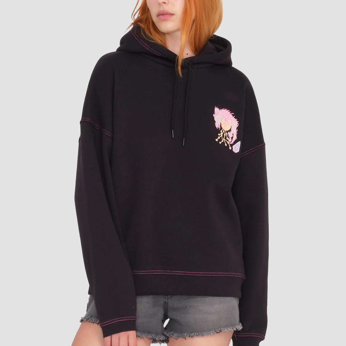 Volcom FA Tetsunori Pullover Hoodie Black - Womens