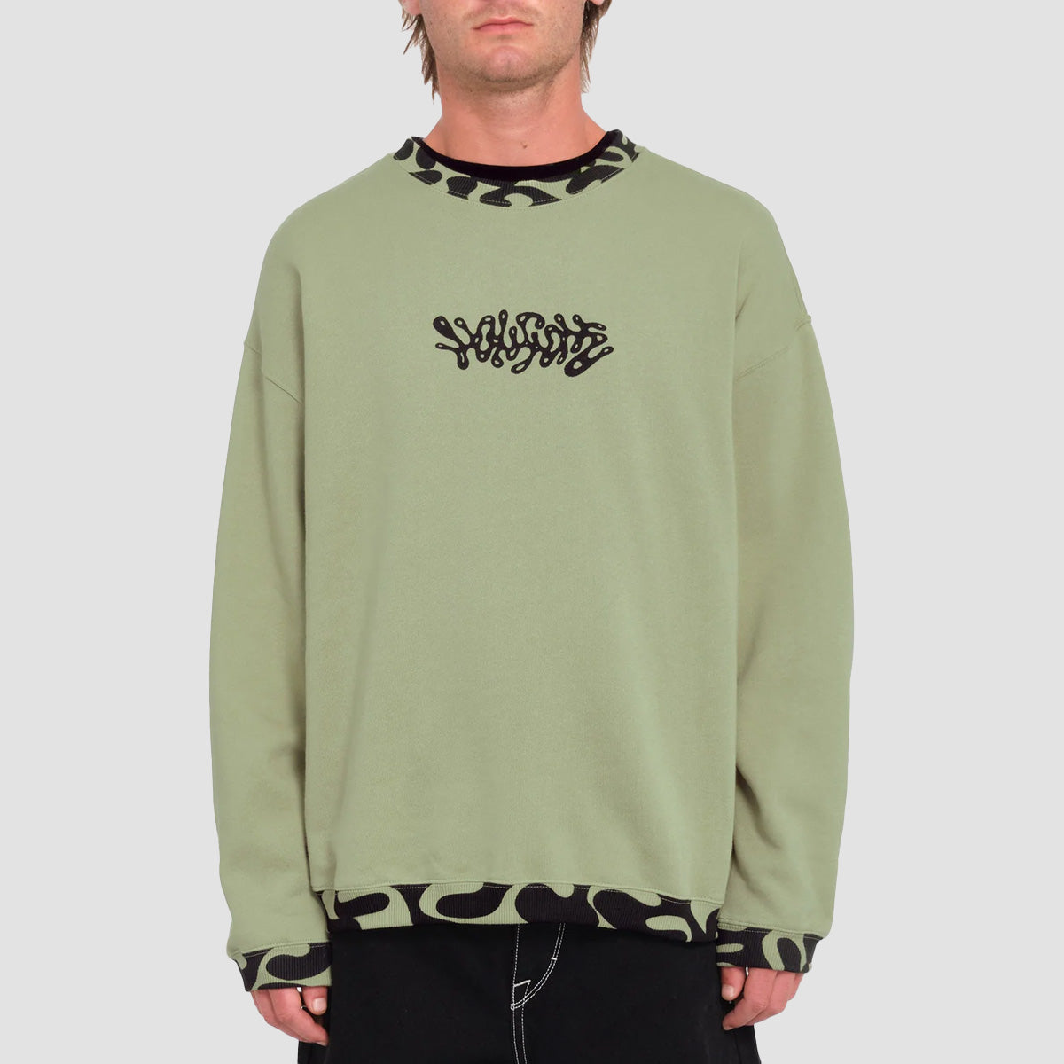 Volcom FA Zephyr Sweatshirt Green Tea