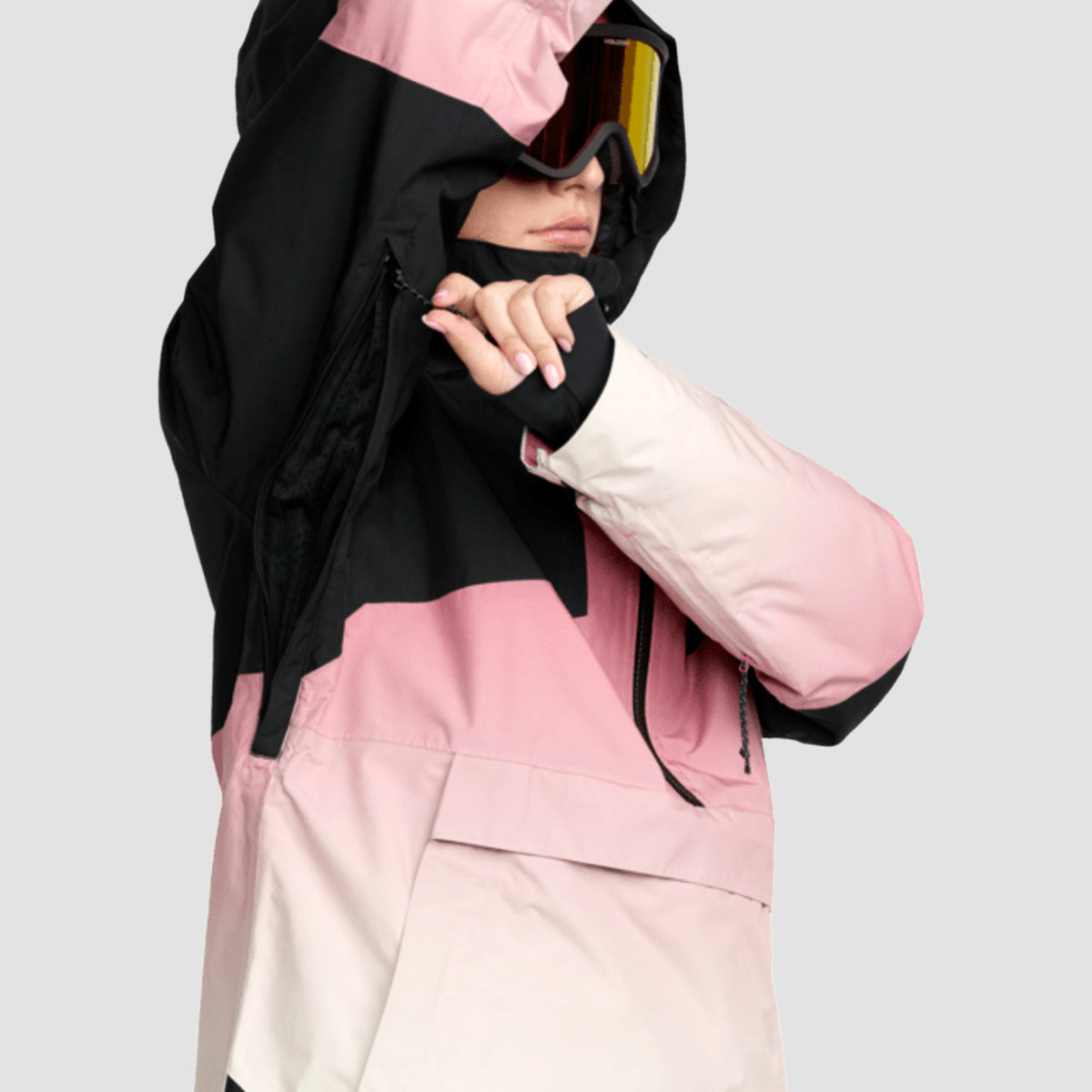 Volcom Fern Ins Gore-Tex Pullover Snow Jacket Mesa Rose - Womens