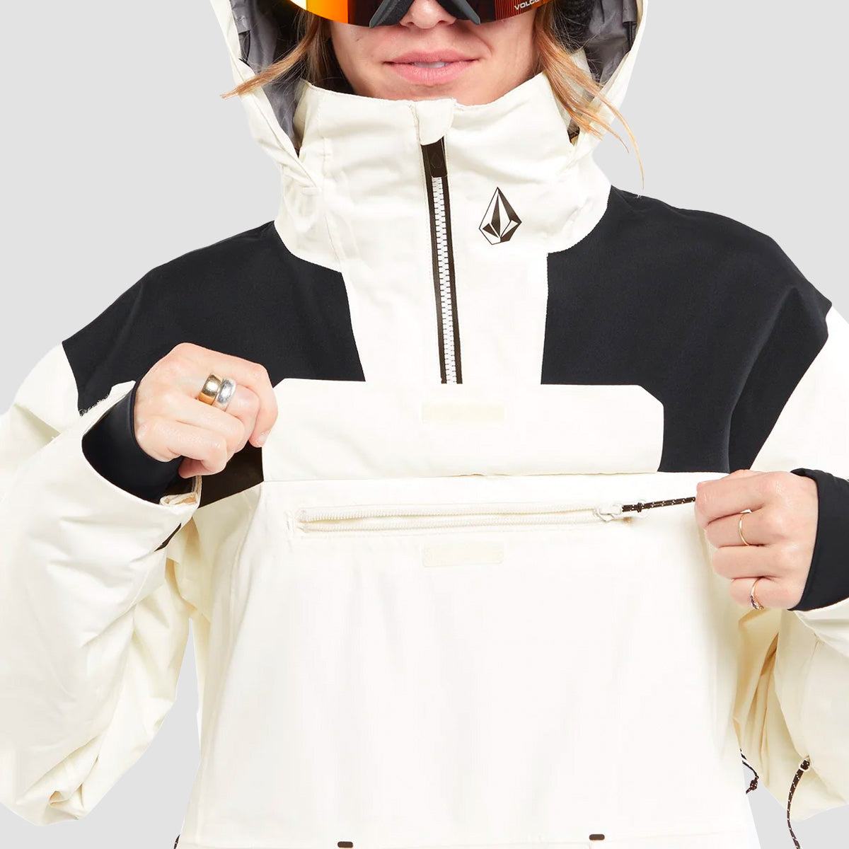 Volcom Fern Ins Gore-Tex Pullover Snow Jacket Moonbeam - Womens