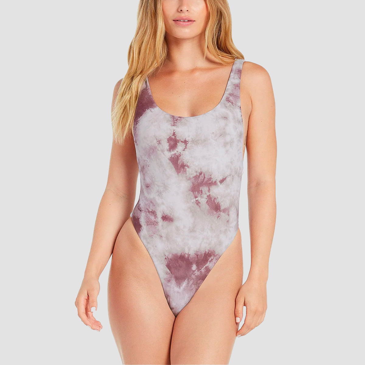 Volcom Follow The Cloud One-Piece Swimsuit Eggplant - Womens