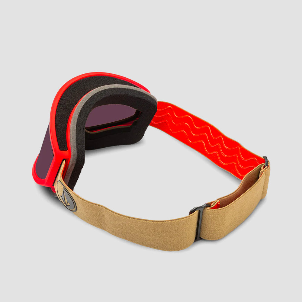Volcom Footprints Snow Goggles Orange Shock/Sand/Light Bronze + Bonus