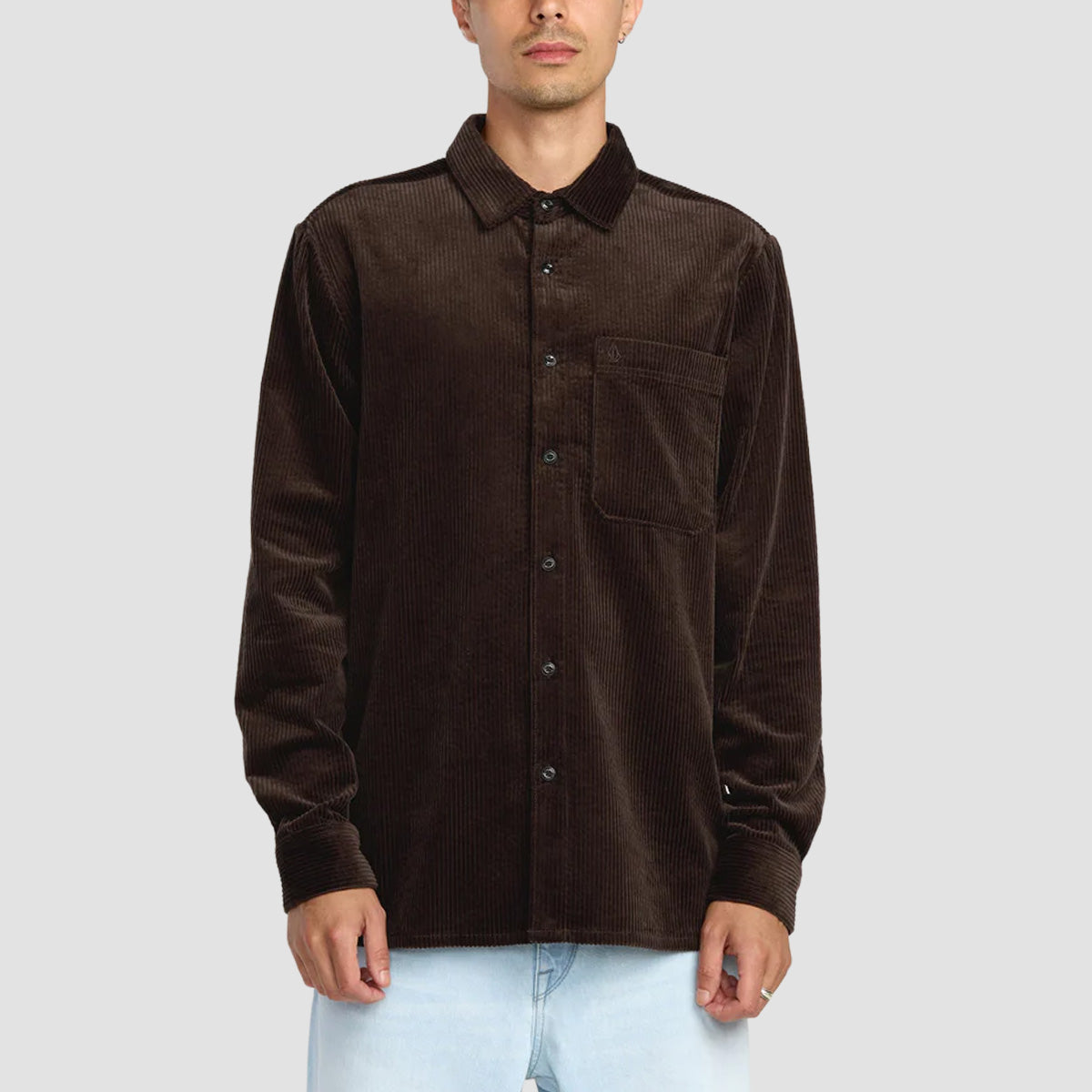 Volcom Fostered Longsleeve Shirt Cacao