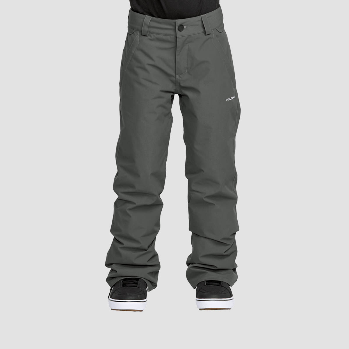 Volcom Freakin Chino Youth Ins Snow Pants Dark Grey - Kids