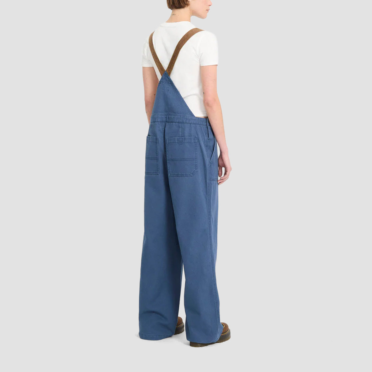 Volcom Full Cut Overalls Harbor Blue - Womens