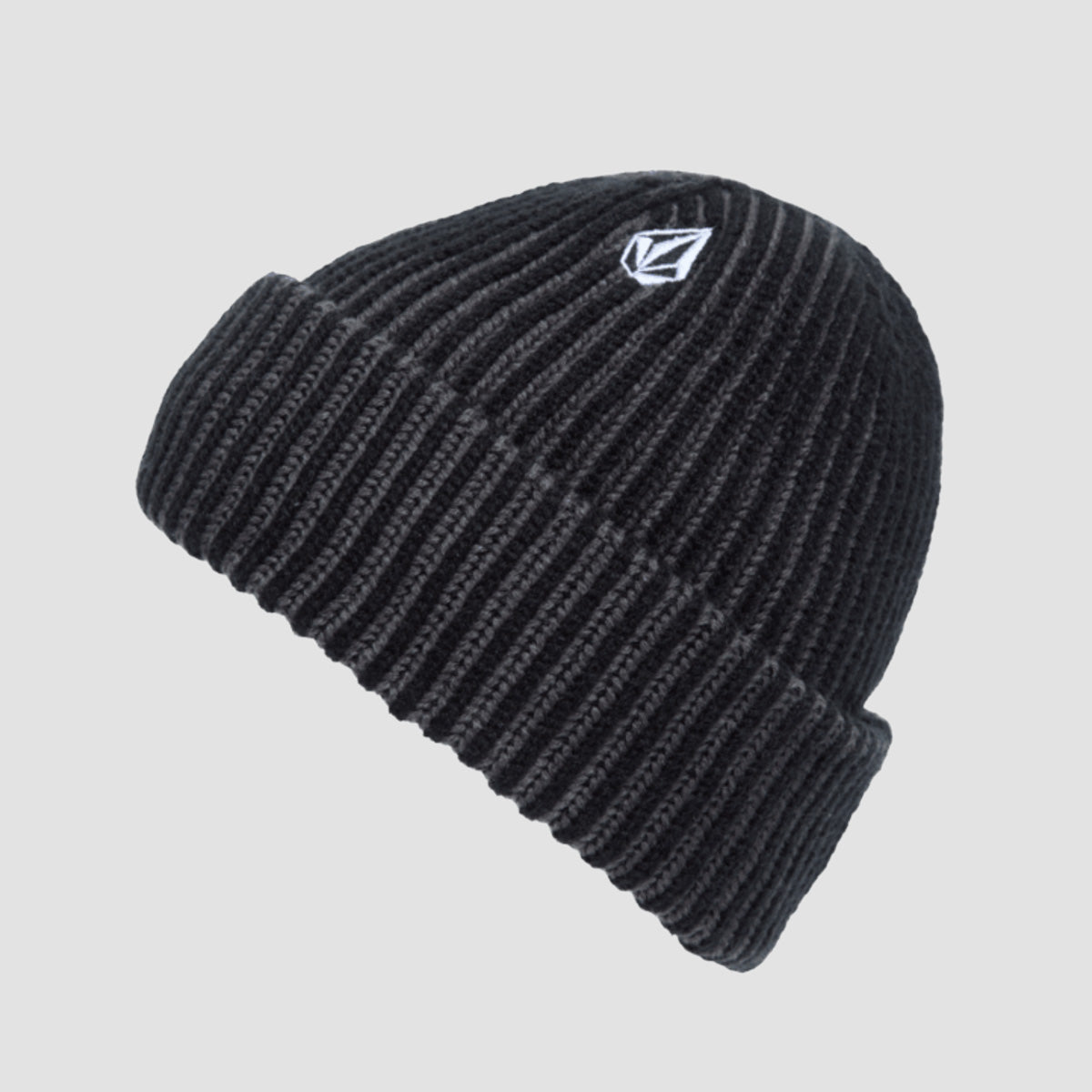 Volcom Full Stone Contrast Cuff Beanie Pewter
