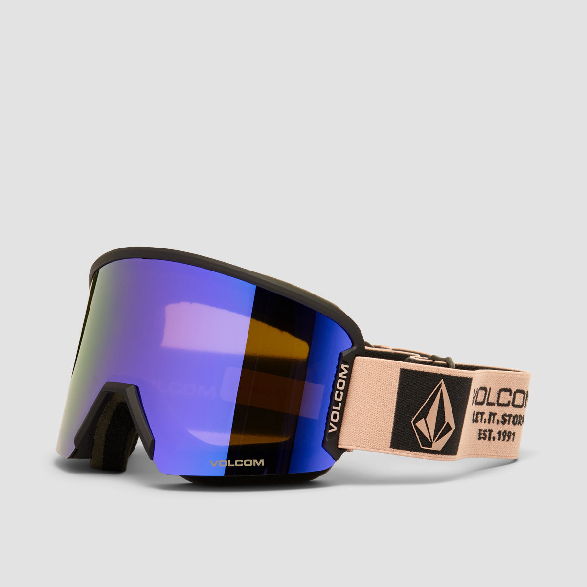 Volcom Garden 2 Snow Goggles Adobe Rose/Charcoal/Purple Chrome + Bonus Lens Rose