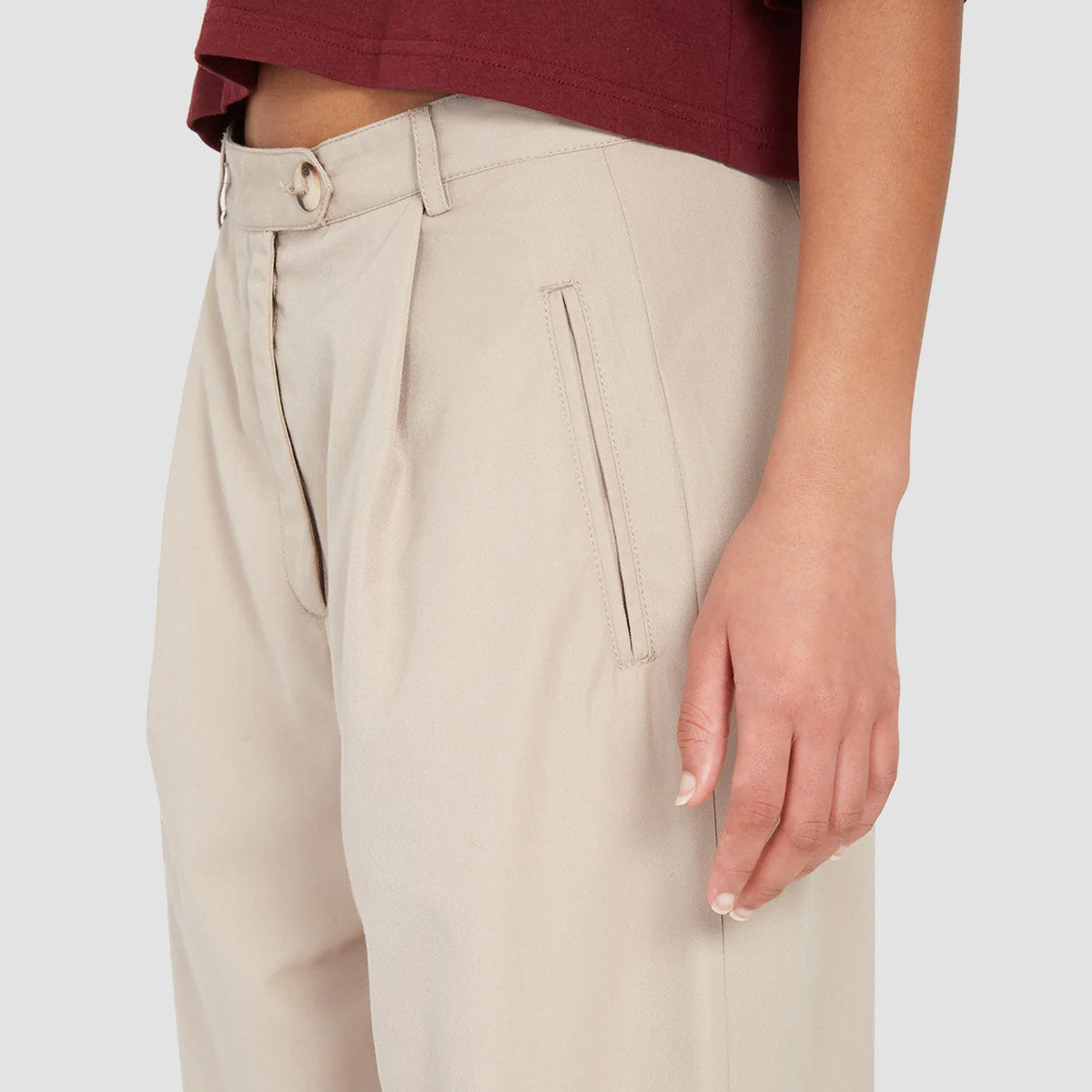 Volcom Histone Pants Taupe - Womens