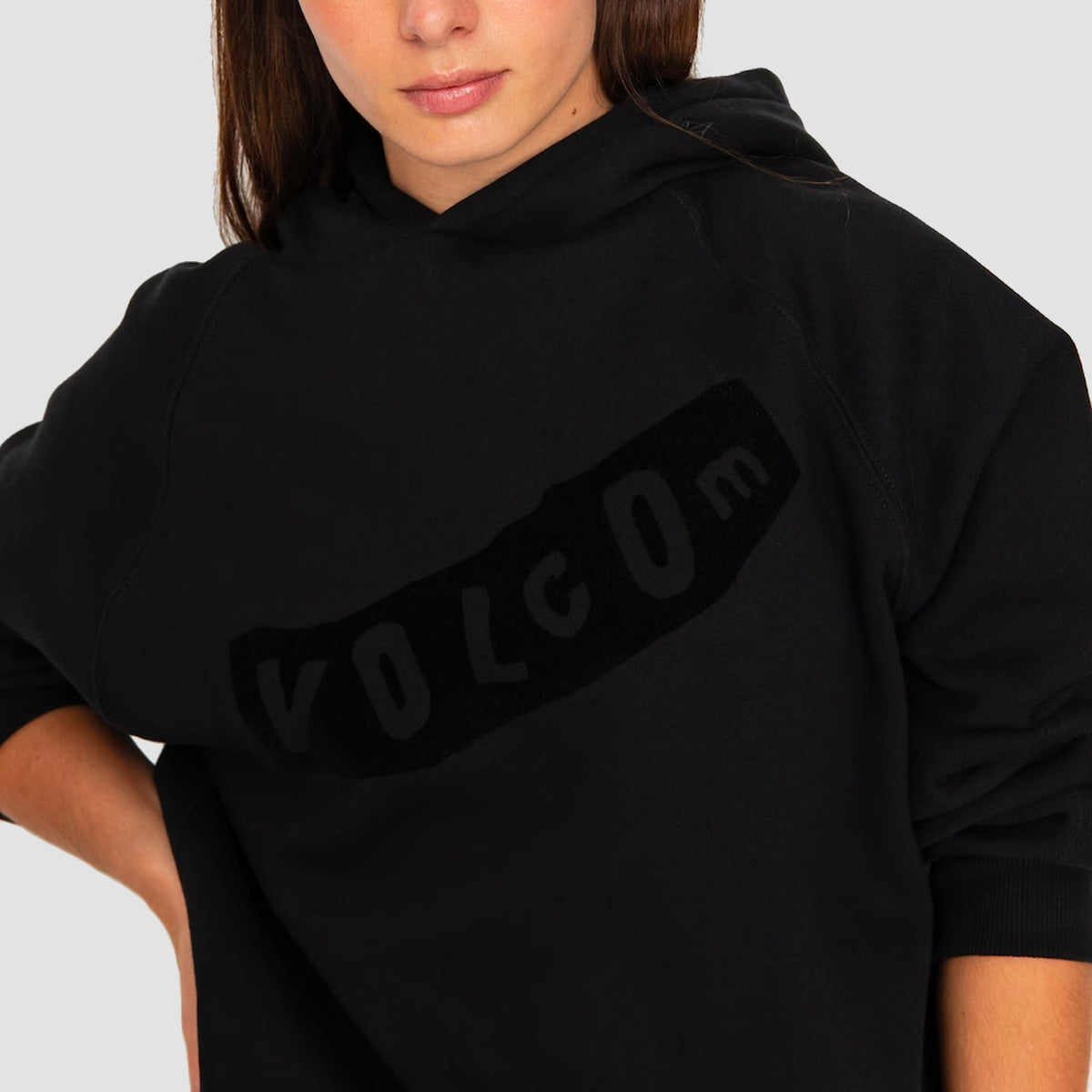 Volcom Howl At The Moon Pistol Pullover Hoodie Black - Womens