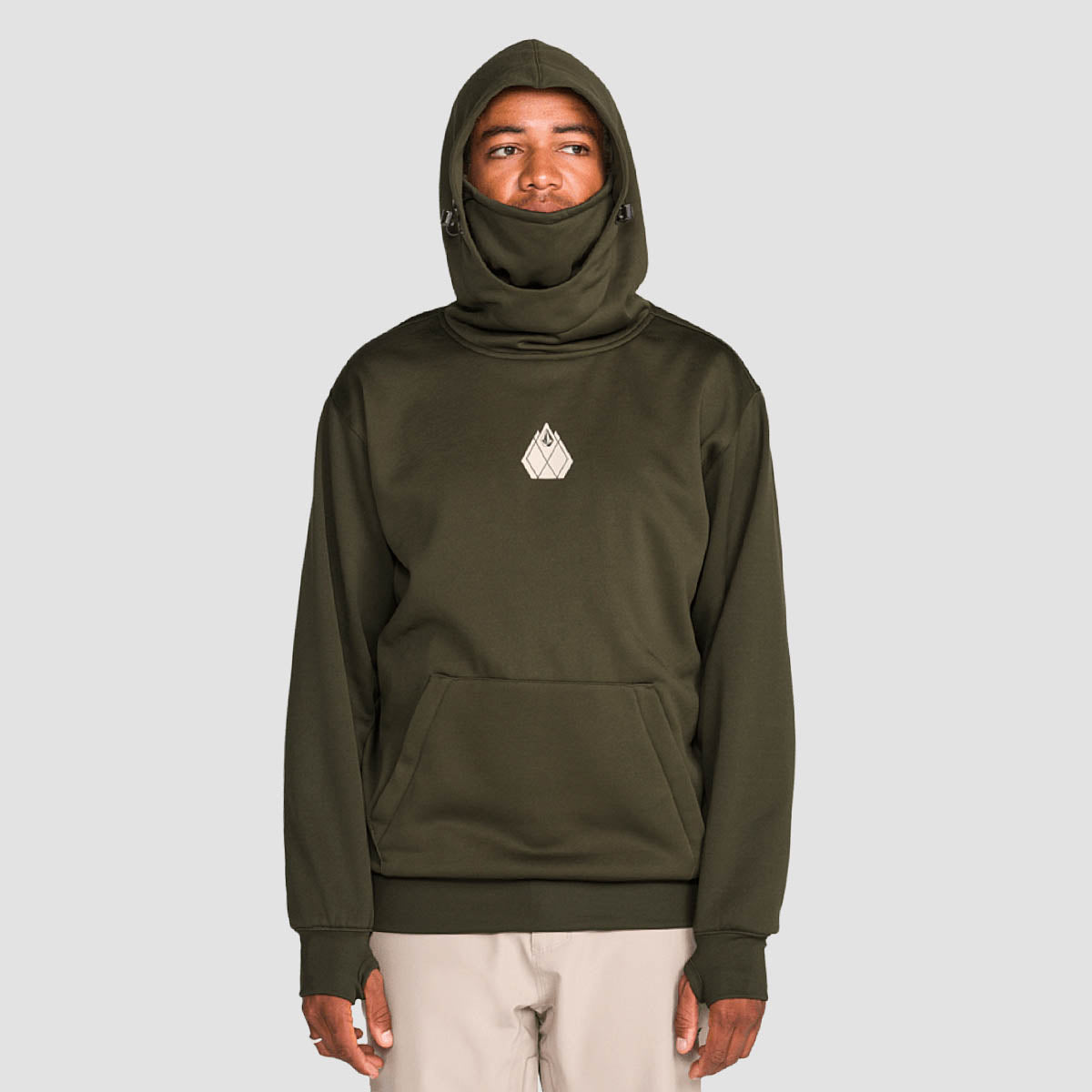 Volcom Hydro Riding Snow Pullover Hoodie Dark Green