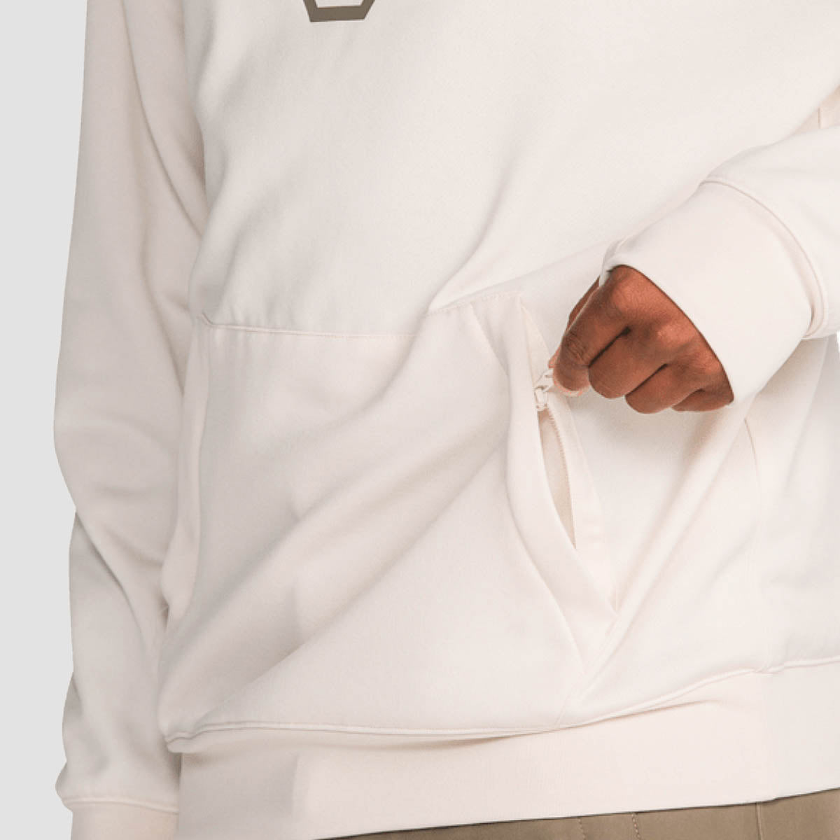Volcom Hydro Riding Snow Pullover Hoodie Off White
