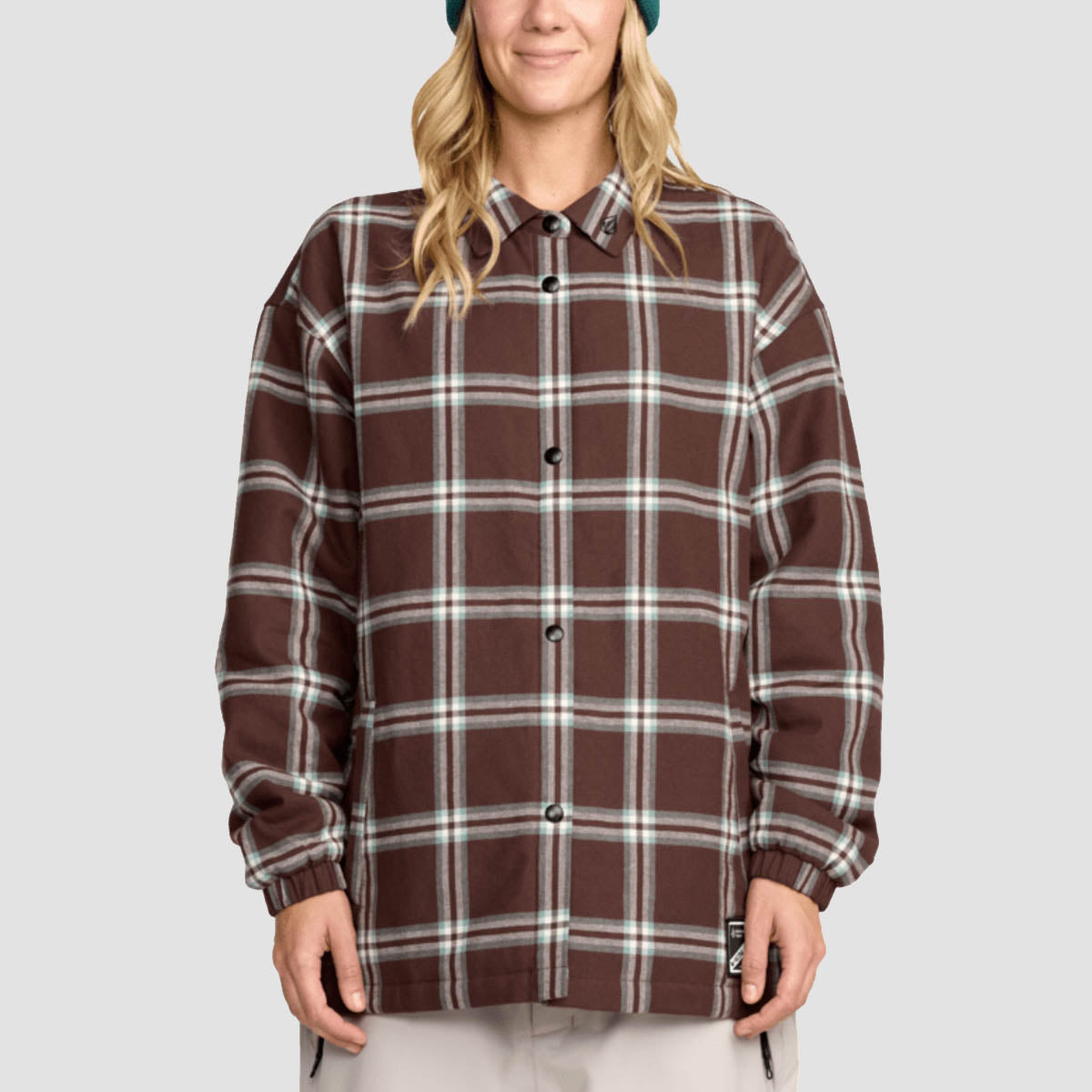 Volcom Ins Riding Flannel Jacket Oxblood - Womens