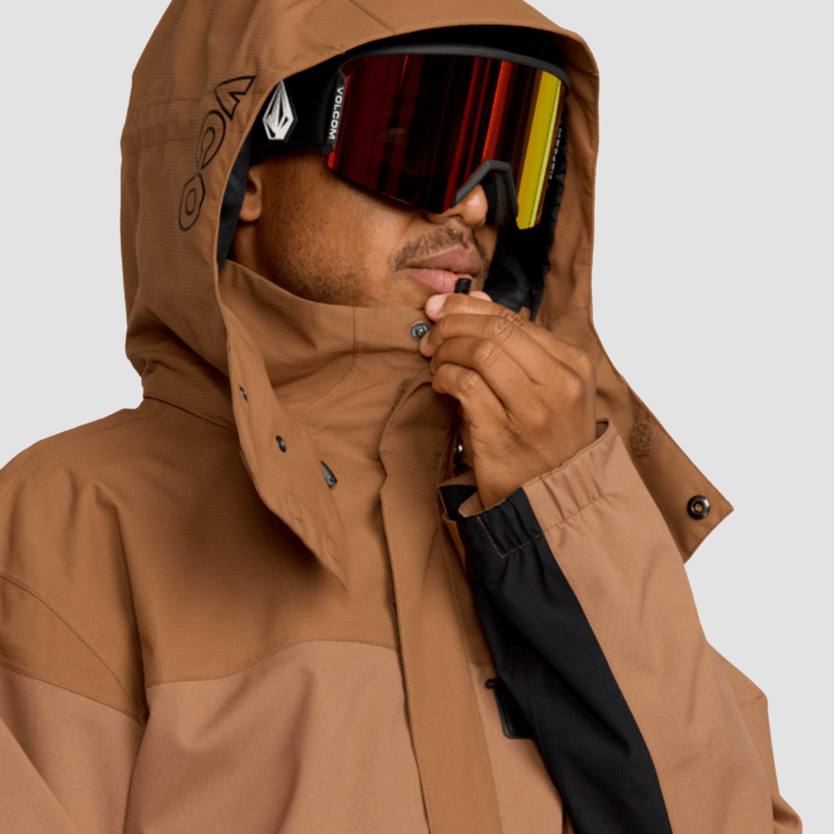 Volcom Kleveland 15K Snow Jacket Terra Brown
