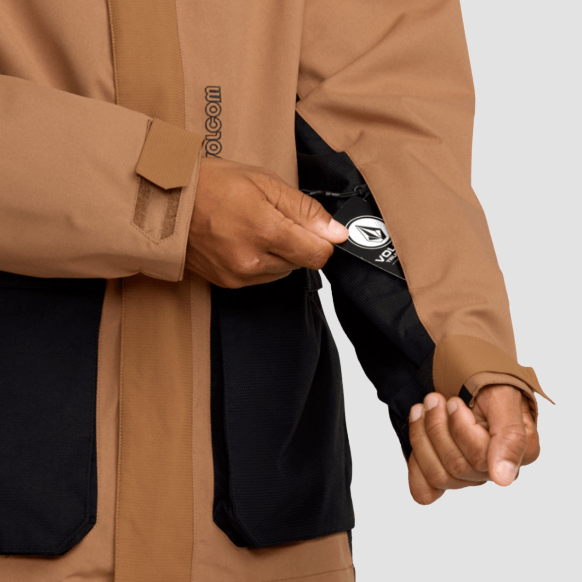 Volcom Kleveland 15K Snow Jacket Terra Brown