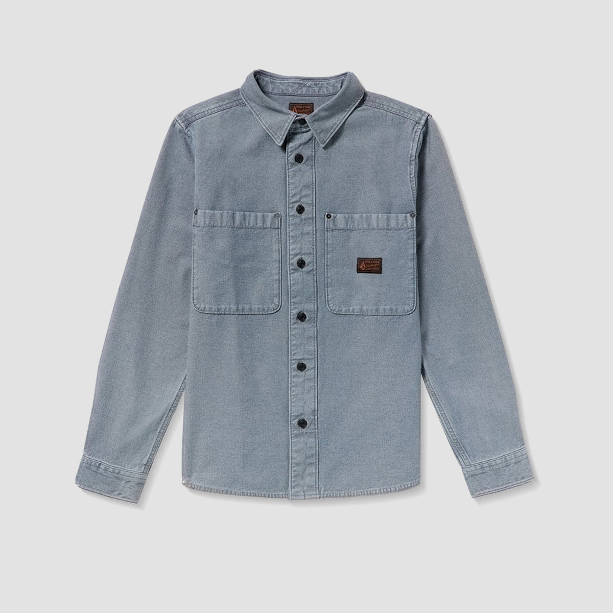 Volcom Levelstone Longsleeve Shirt Blue Wash