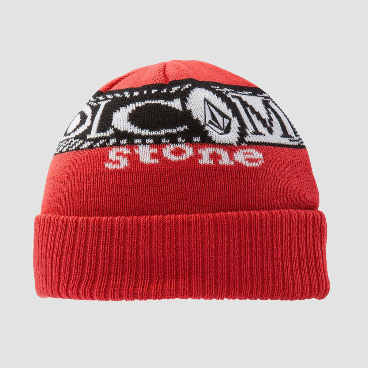 Volcom Lib Stone Legacy Beanie Ribbon Red