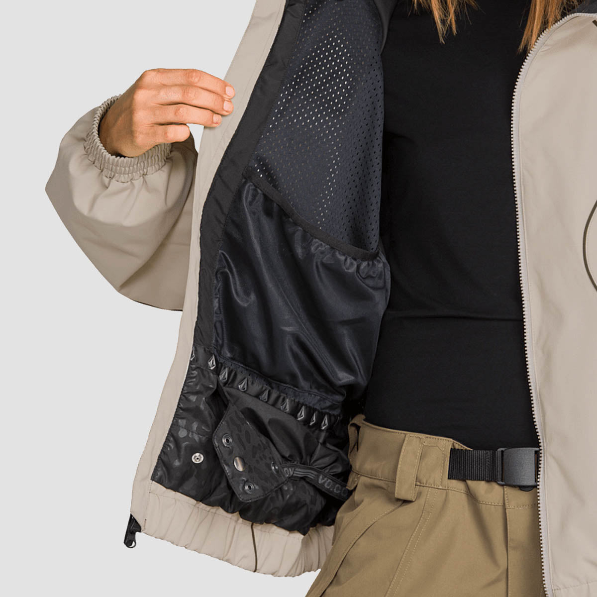 Volcom Liftline 20K Snow Jacket Khaki - Womens