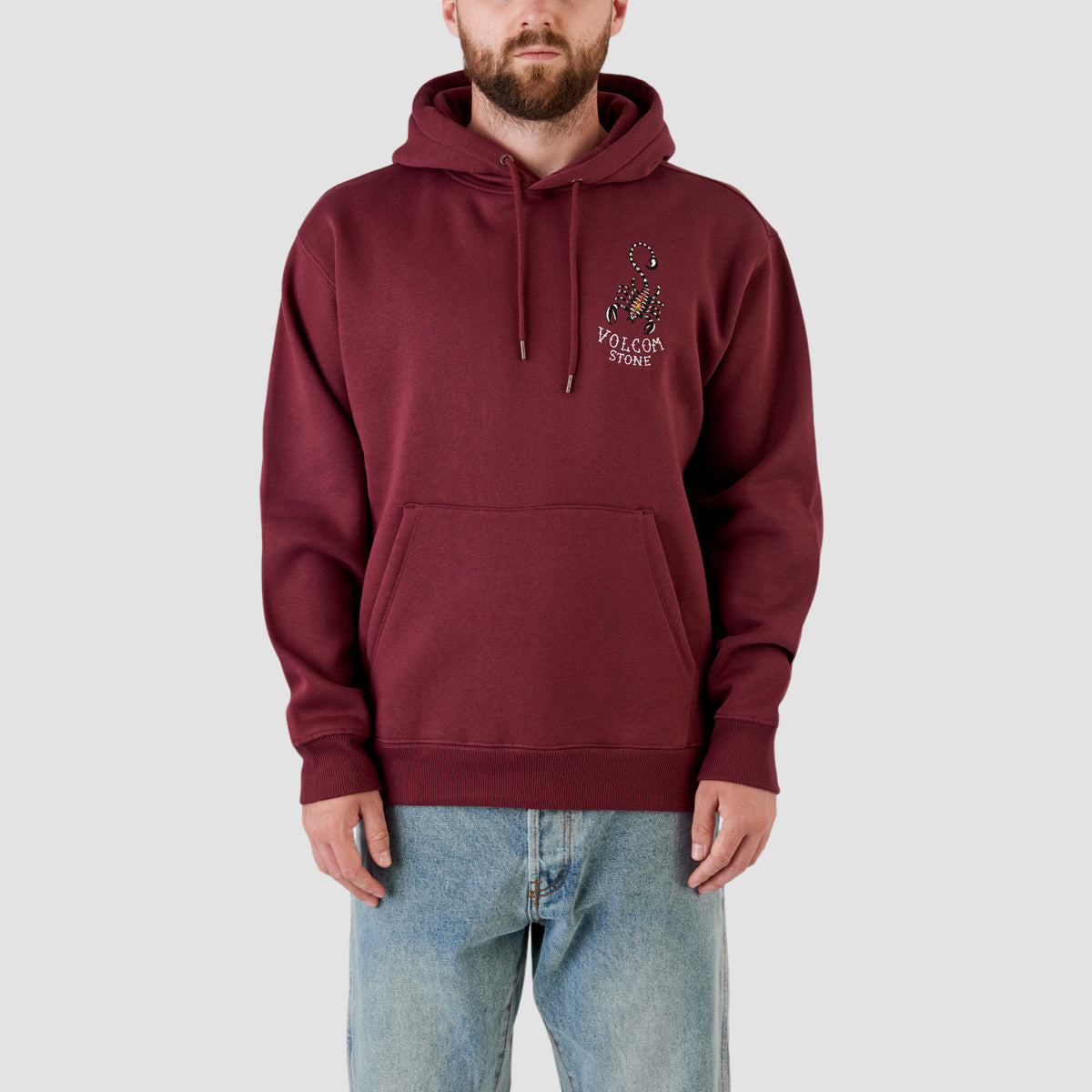 Volcom Lintell Classic Pullover Hoodie Merlot