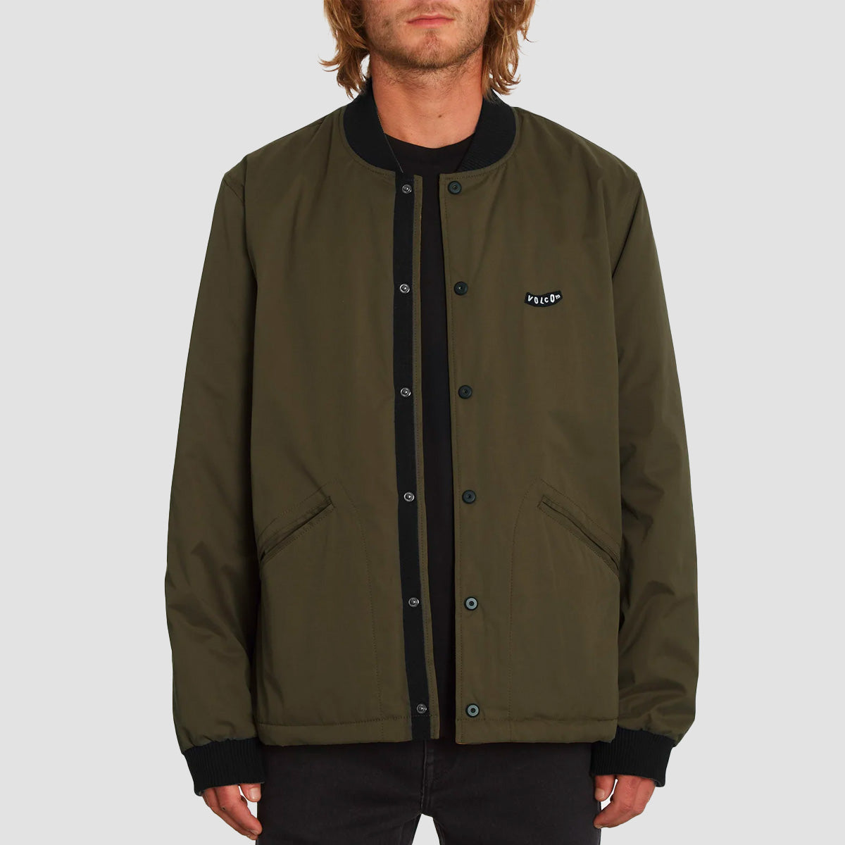 Volcom Lookster Reversible Jacket Service Green