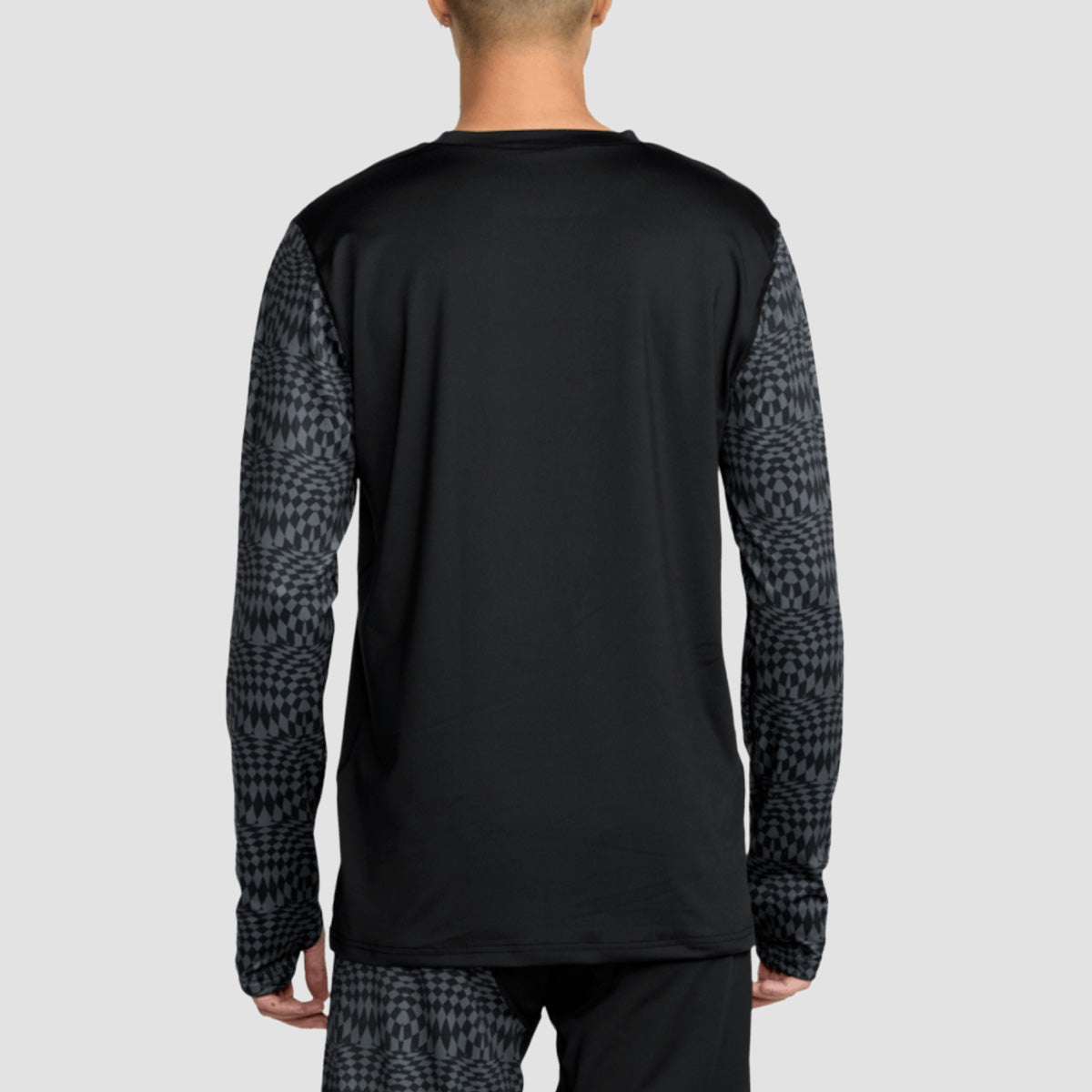 Volcom M V-Science Base Layer Longsleeve Crew T-Shirt Black/Charcoal