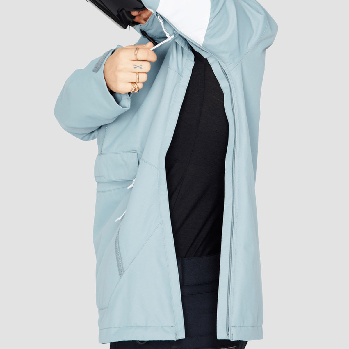 Volcom Mirror Pullover 10K Snow Jacket Green Ash - Womens