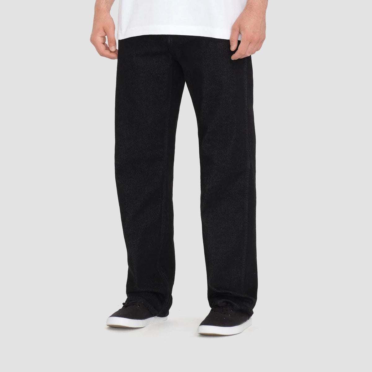 Volcom Modown Relaxed Fit Jeans Black Rinser