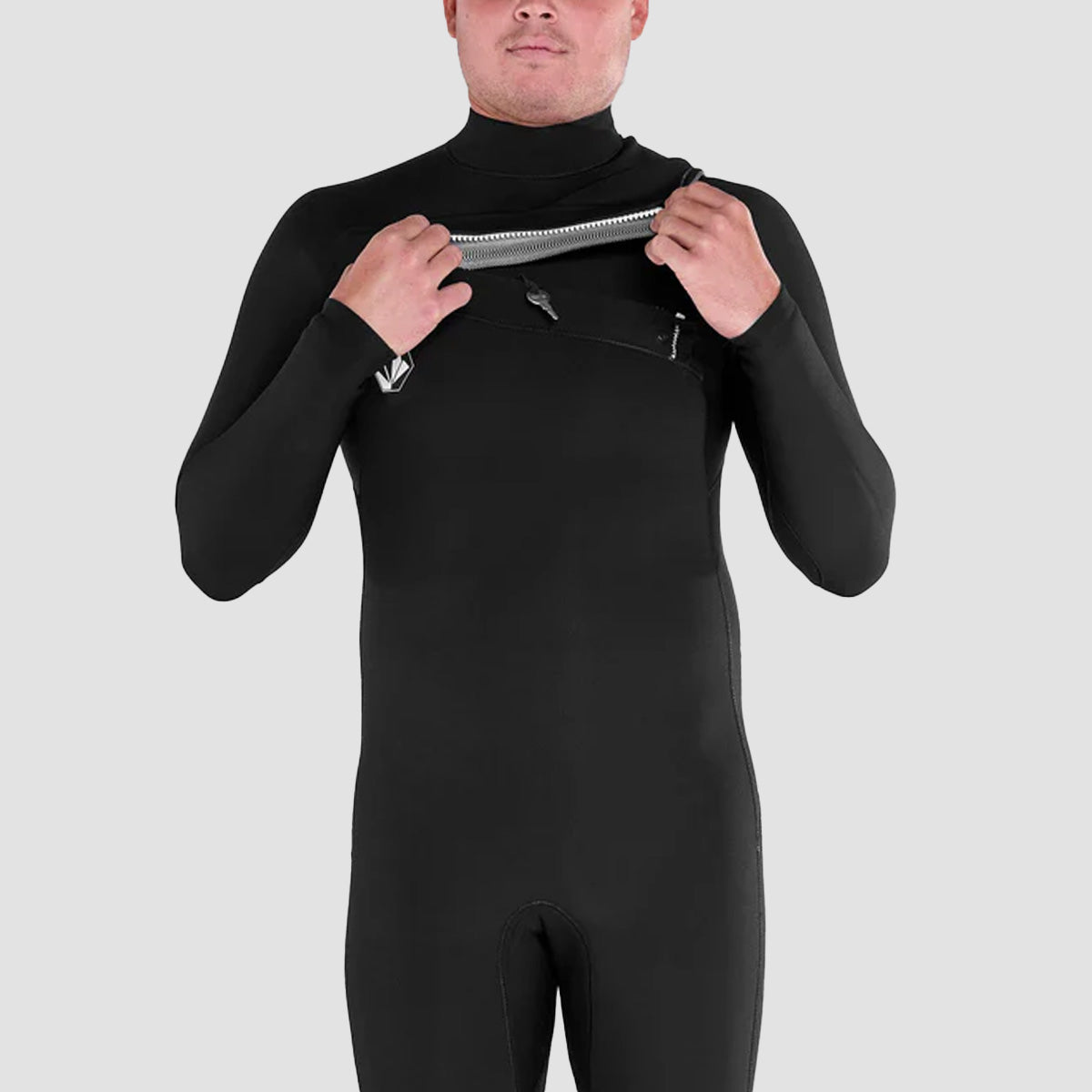 Volcom Modulator 3/2mm Chest Zip Full Wetsuit Black