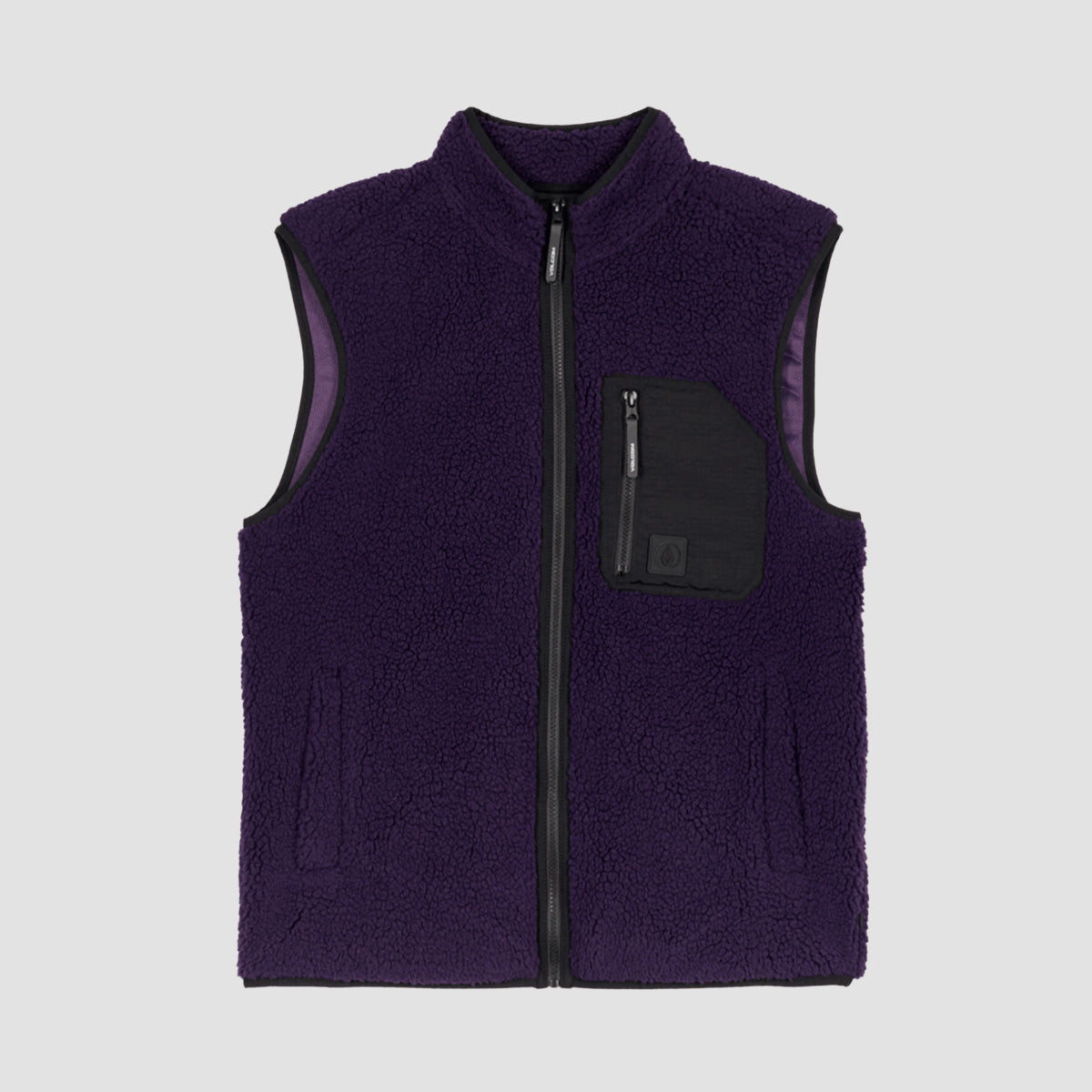Volcom Muzzer Fuzzar Vest Dark Purple
