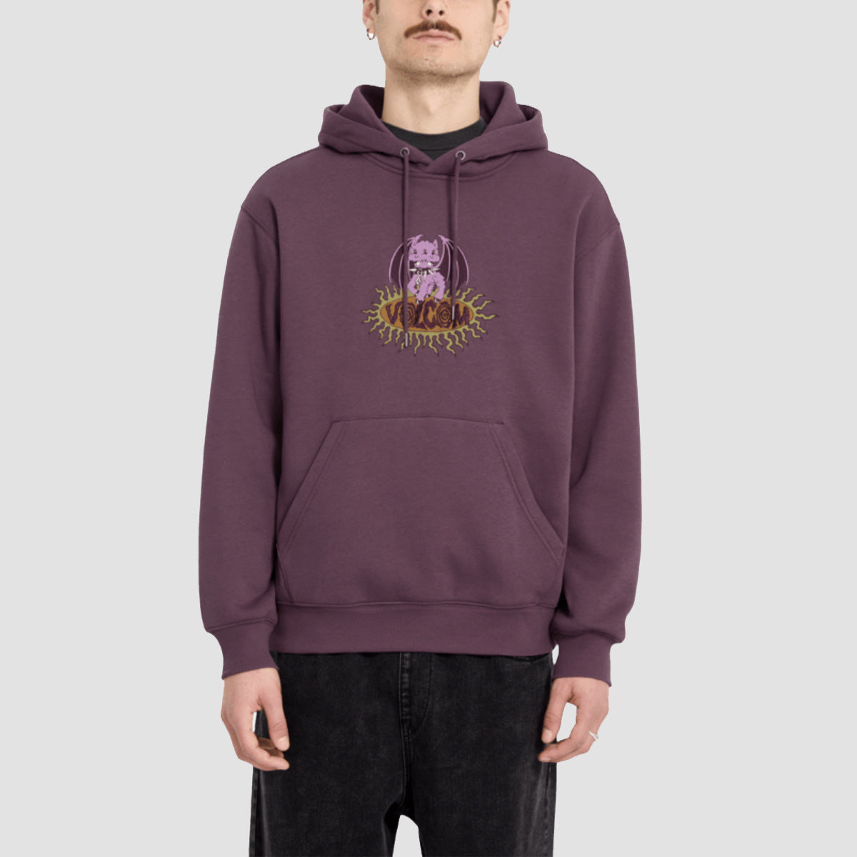 Volcom Noder Pullover Hoodie Pistol Punch