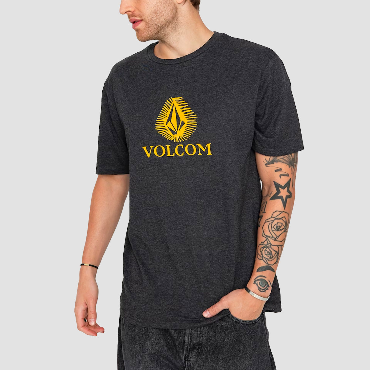 Volcom Offshore Stone T-Shirt Heather Black