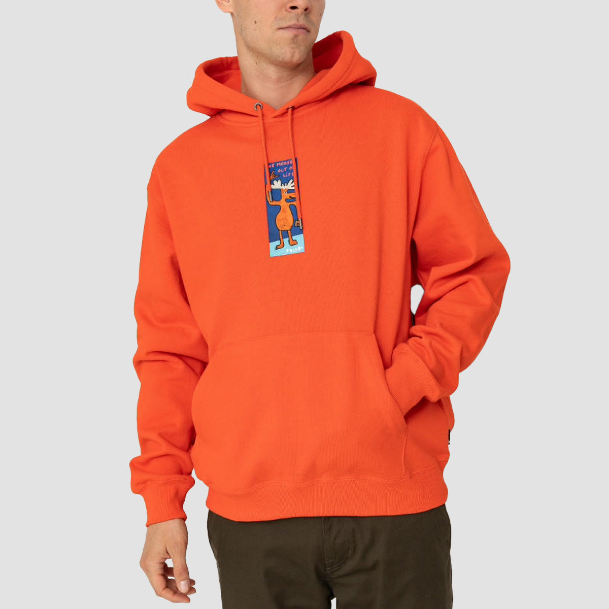 Volcom Olivmoose Pullover Hoodie Bright Red