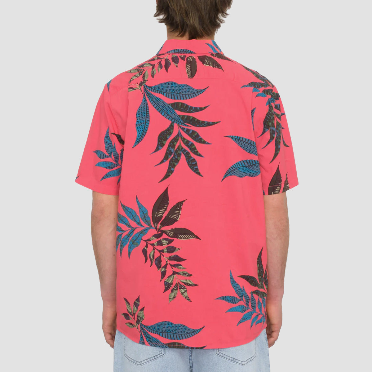 Volcom Paradiso Floral Short Sleeve Shirt Washed Ruby