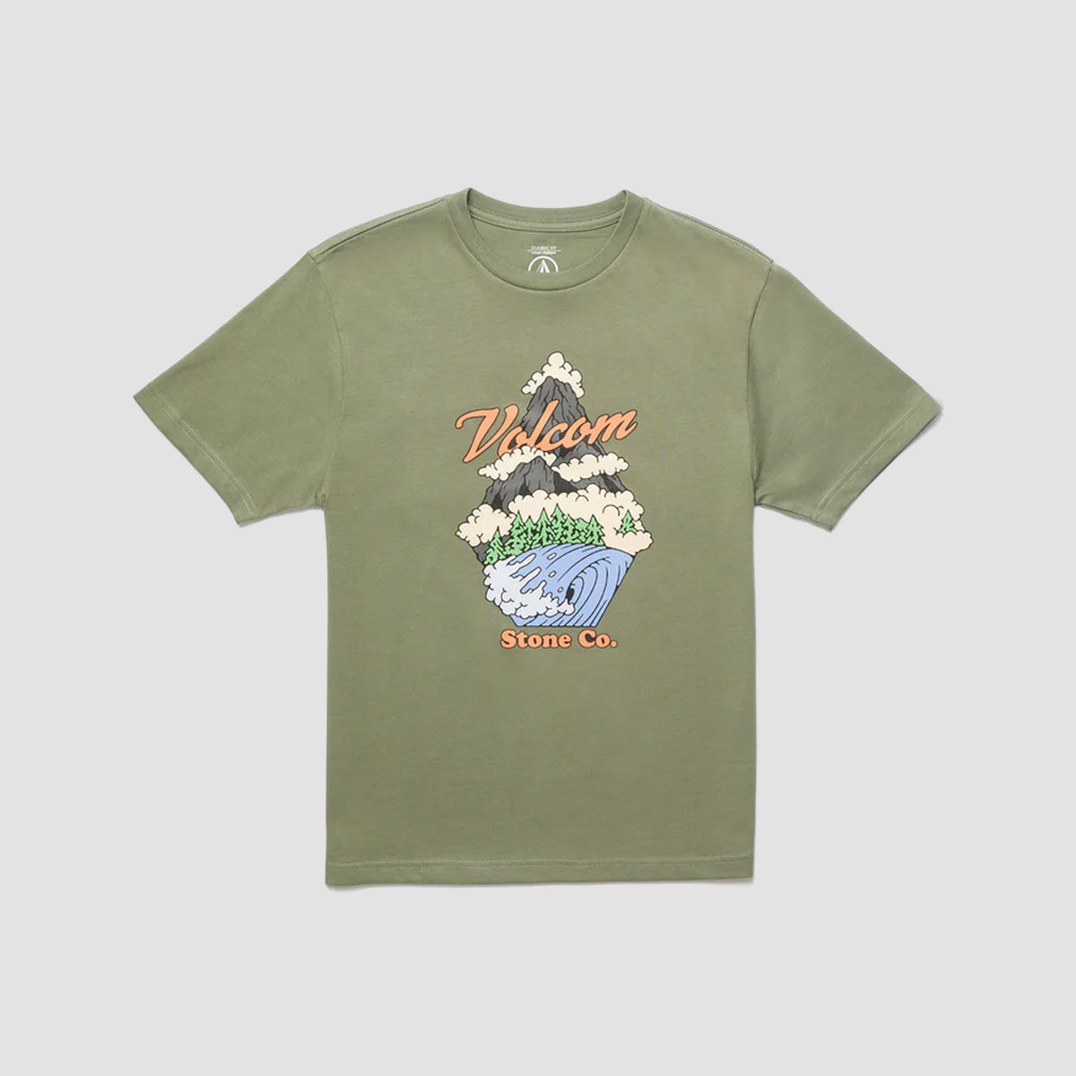 Volcom PNW T-Shirt Light Olive - Kids