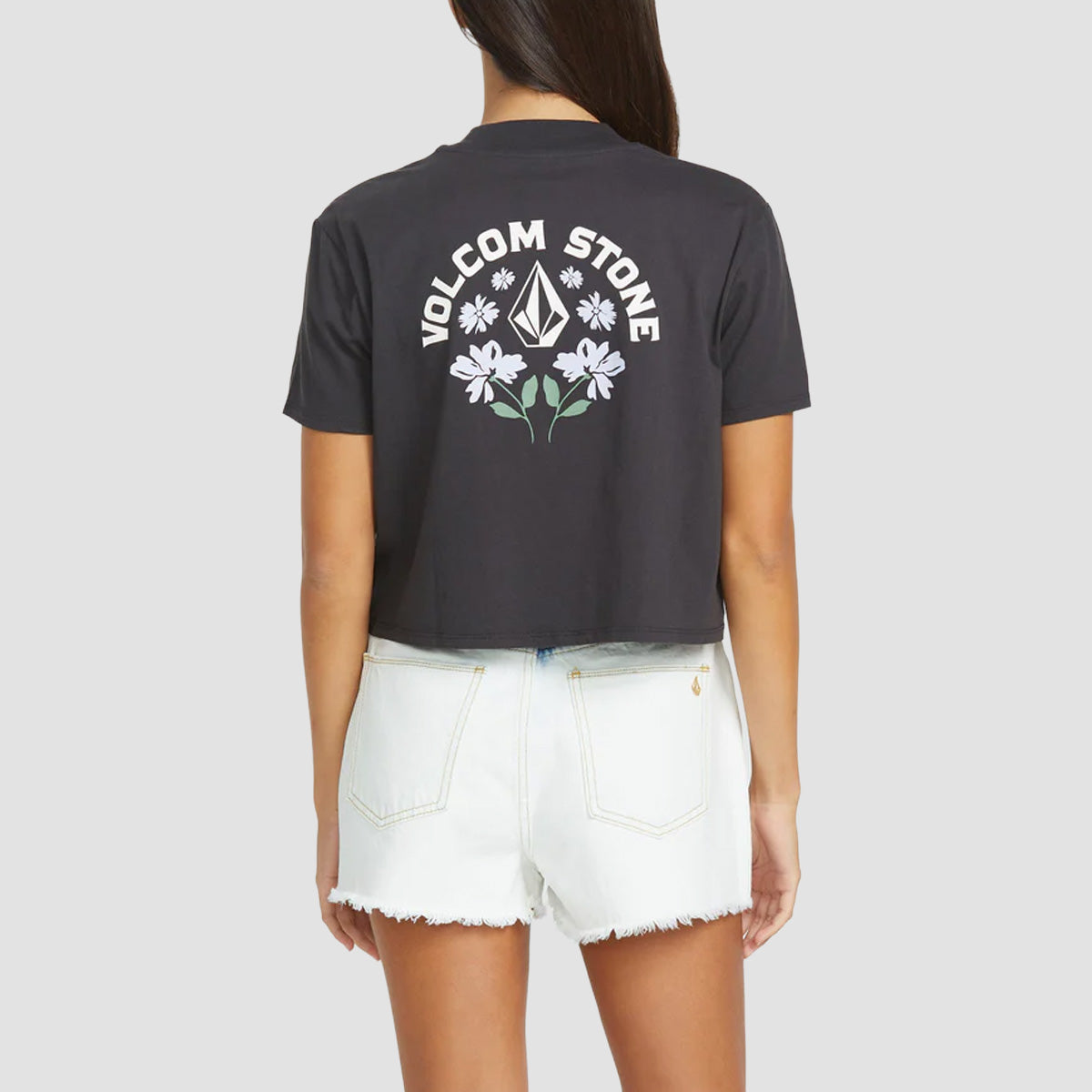 Volcom Pocket Dial T-Shirt Vintage Black - Womens