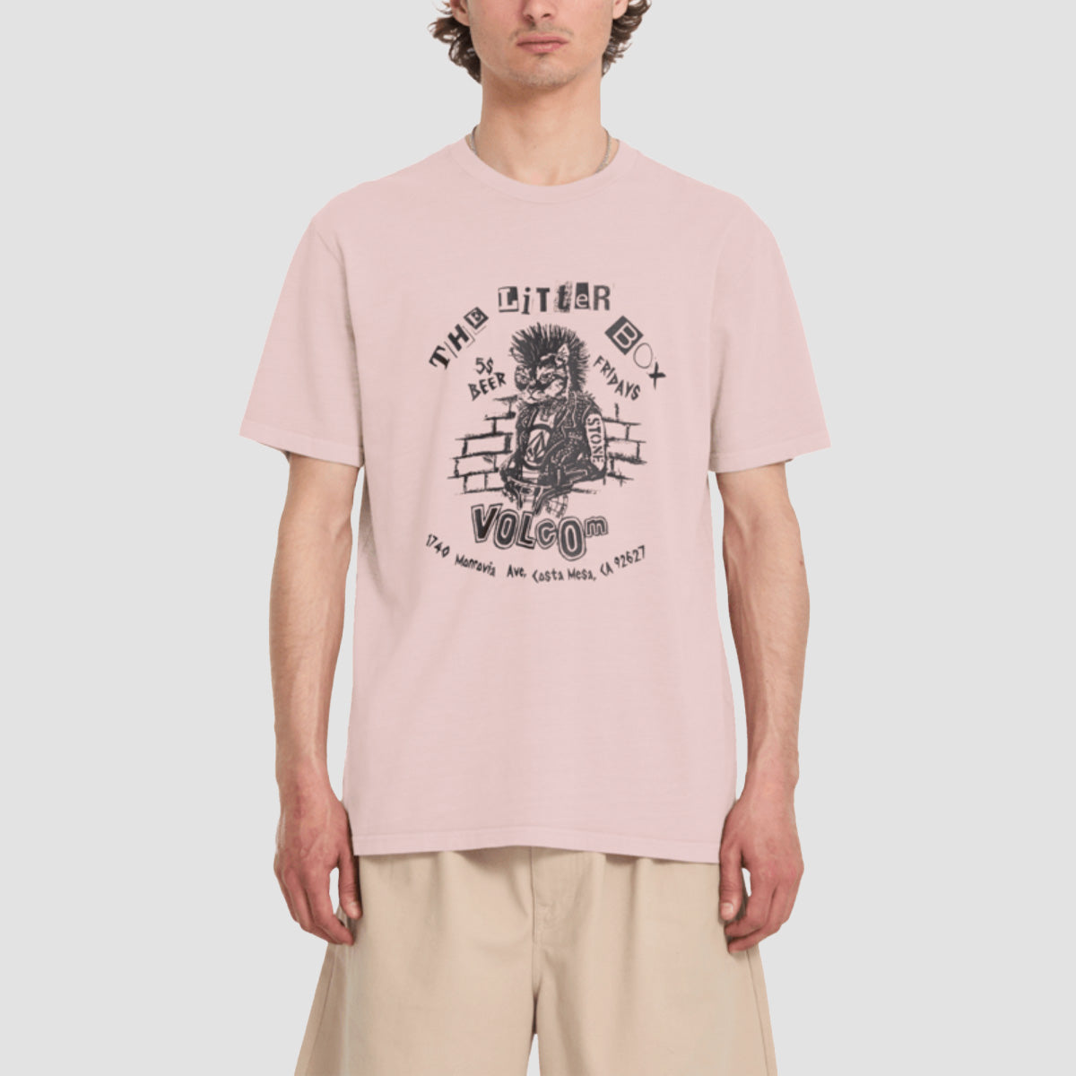 Volcom Punkat Pw T-Shirt Bark Brown