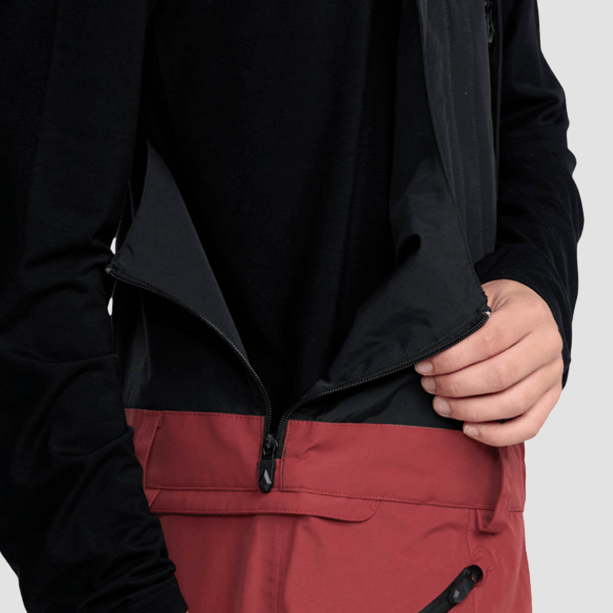 Volcom Rain Gore-Tex Snow Bib Overall Pants Burnt Red