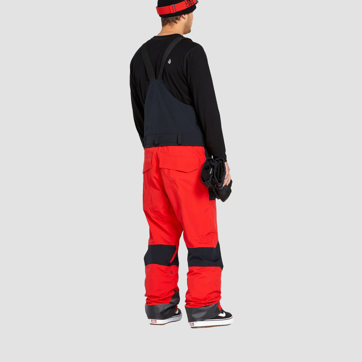 Volcom Rain Gore Tex Snow Bib Overall Pants Crimson