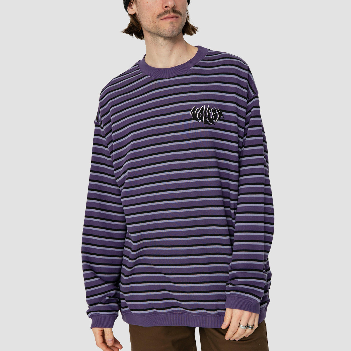 Volcom Rayeah Crew Sweatshirt Deep Purple