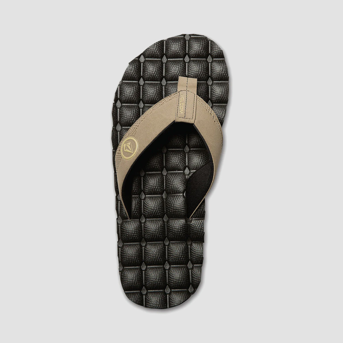 Volcom Recliner Sandals Khaki