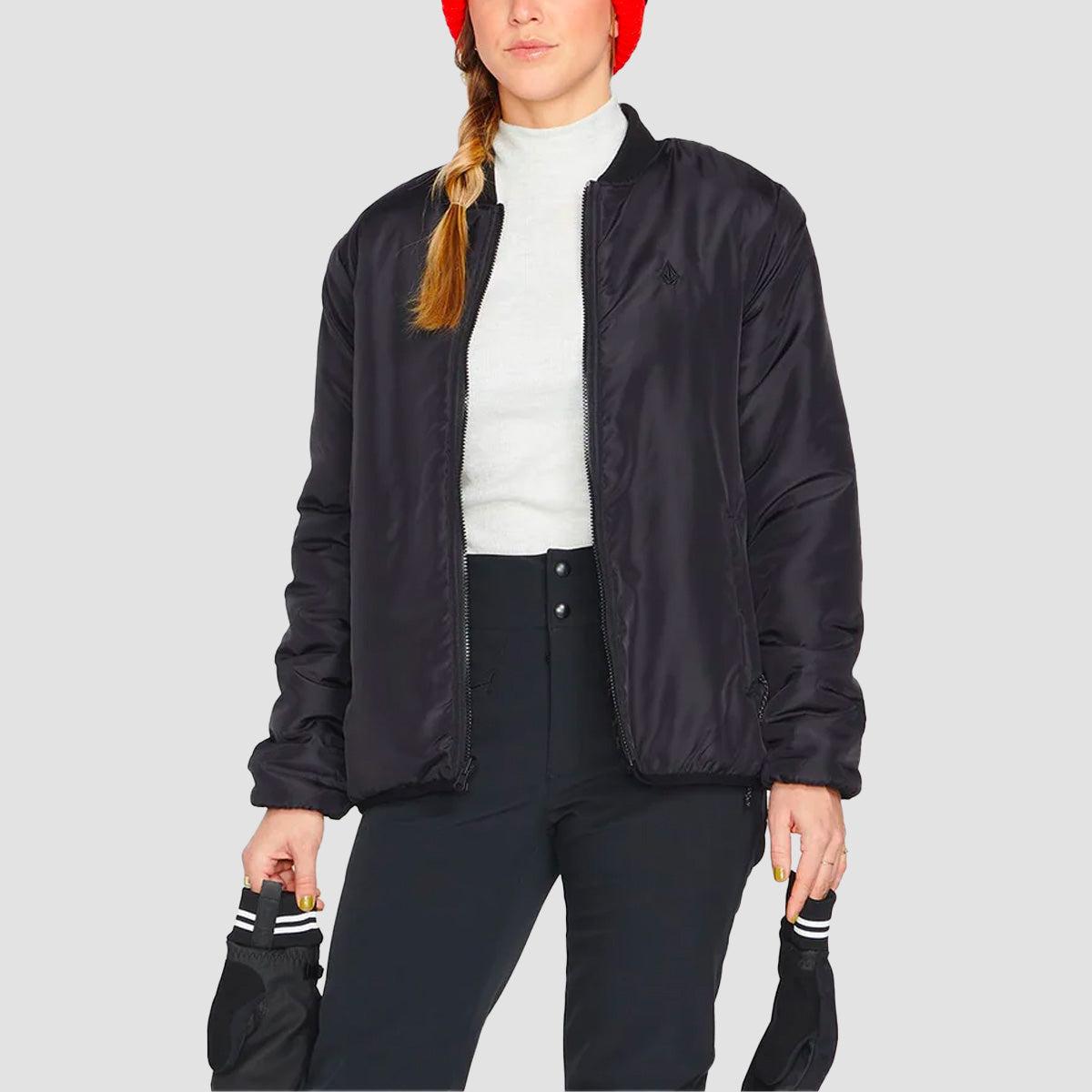Volcom Reversible Polar Jacket Black - Womens