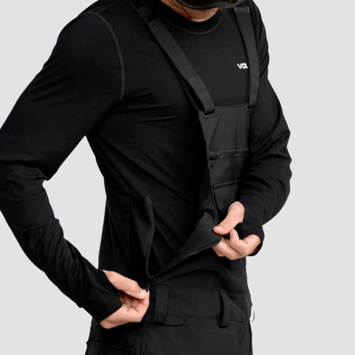 Volcom Roan Bib Overall 15K Snow Pants Black